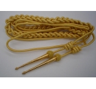 Army Gold Aiguillette Full in Mylar and Wire with Trophy Tag